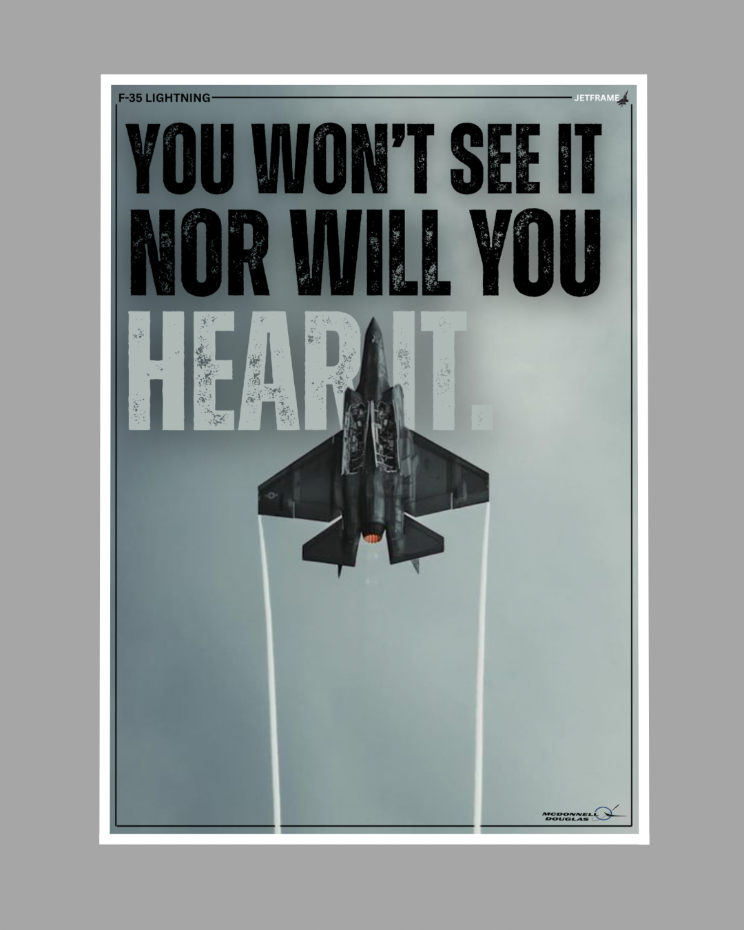 F-35 Lightning Propaganda Poster.